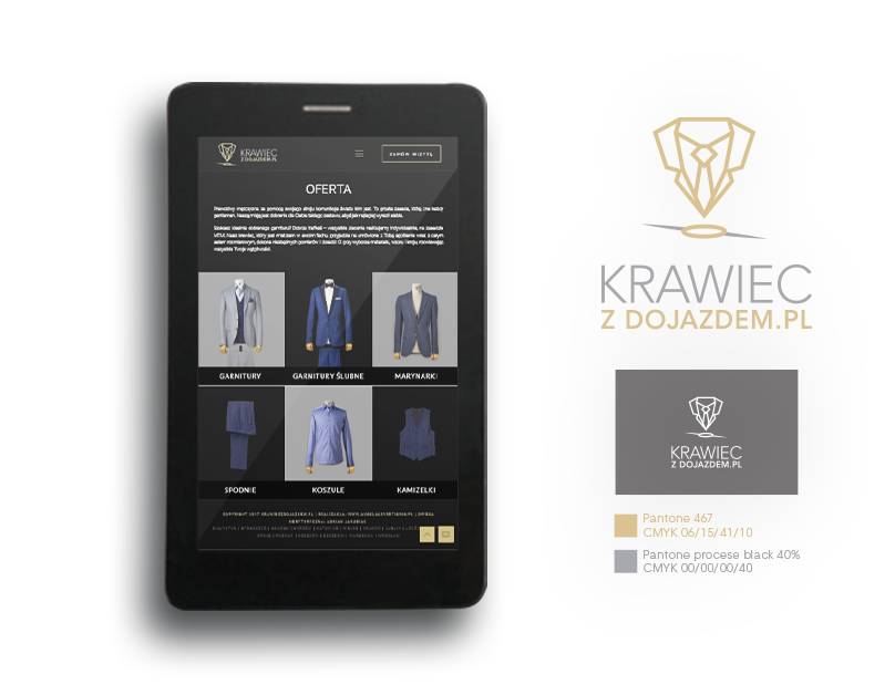 Krawiec z dojazdem - projekty graficzne - Agencja reklamowa Angels Advertising