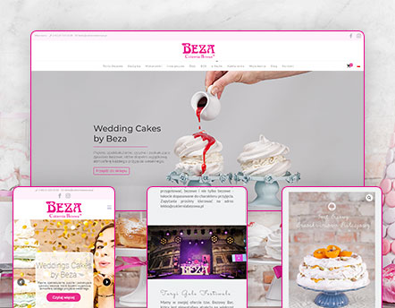 Cukiernia bezowa | projektowanie stron www - Angels Advertising | agencja reklamowa