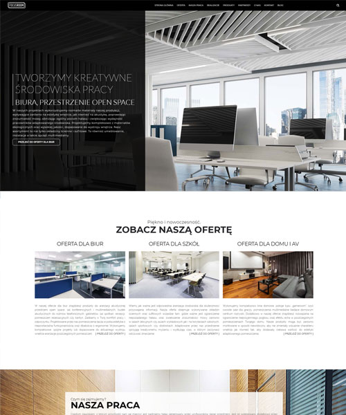 Projekt strony dla Focusroom Focusroom - layout strony internetowej Angels Advertising